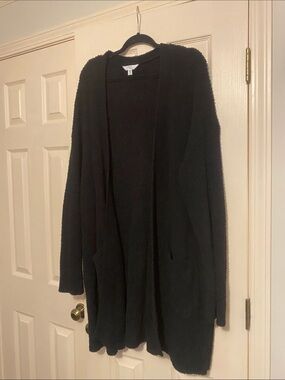 Long fuzzy cardigan